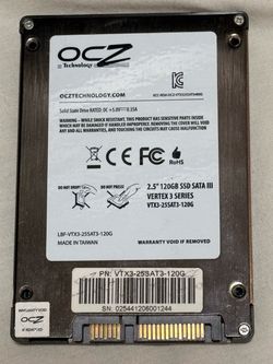 OCZ Vertex 3 120GB 2.5" SATA III SSD