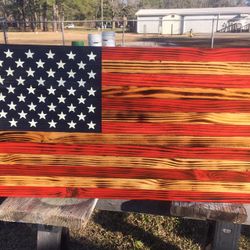 Rustic American Flag