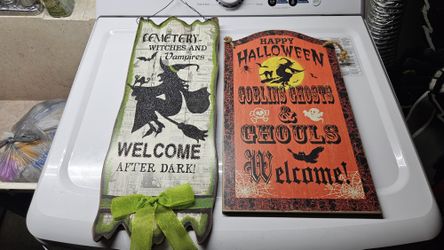 2 New Halloween Signs 15 Both