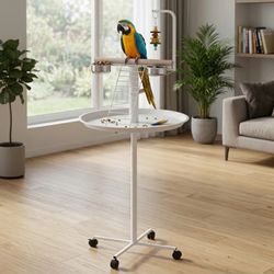 Bird Stand with Wheels, Perches,