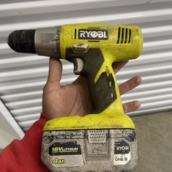 Ryobi 18v One Plus Drill And Regular Drill 1 Battery