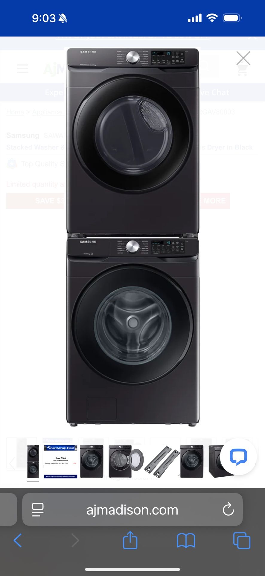 Samsung Washer and Dryer