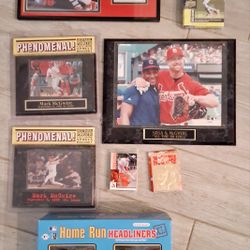 Mark McGwire Lot Plaques Box Cards Figure 1985 Topps Rookie Card