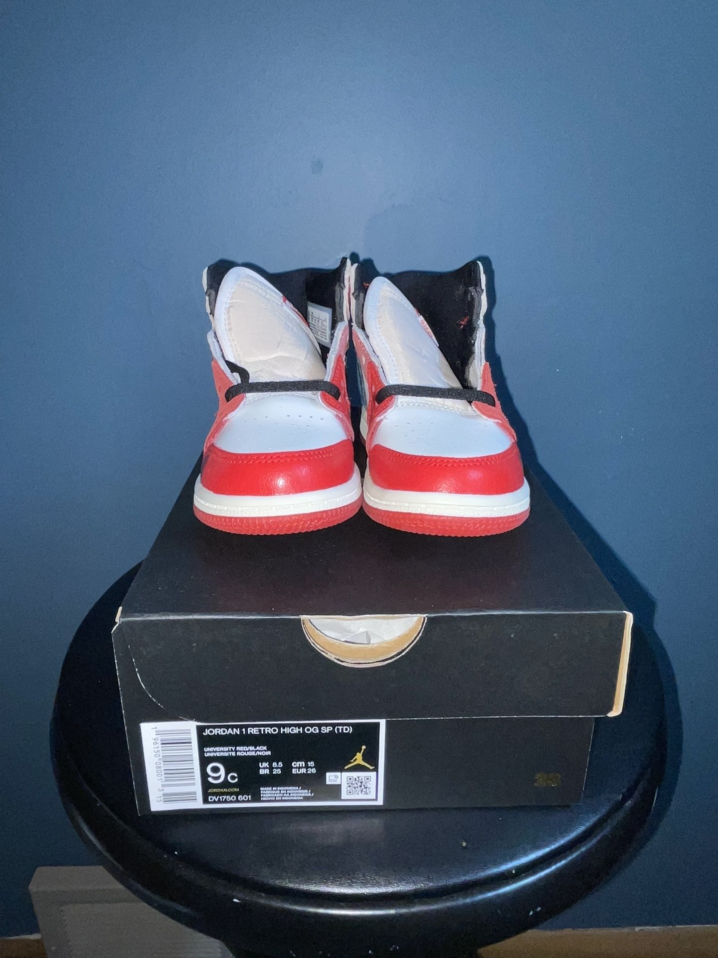 Toddler Air Jordan 1 OG 'Spider-Man Across the Spider-Verse' for