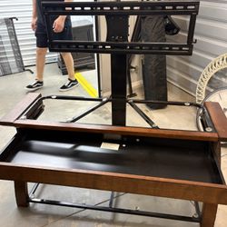 Tv Stand With Glass Shelves