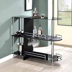 Bar Table with Wine Rack