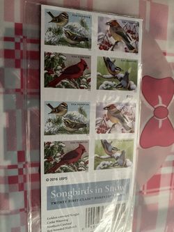 Holiday christmas Card Stamps