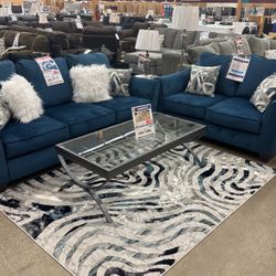 Ellis Navy Sofa/love $1099 For Both