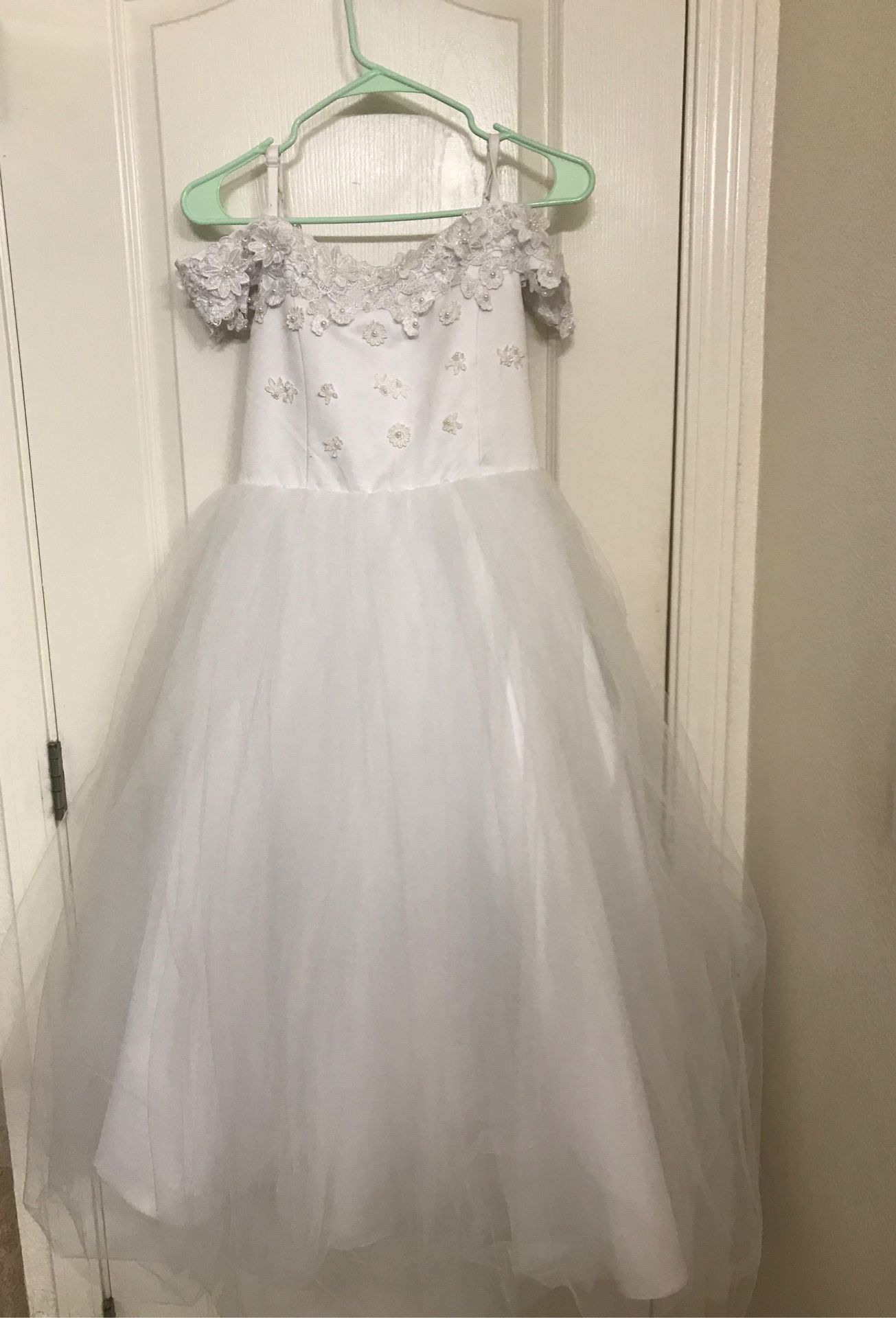 Kids Size 14 white dress