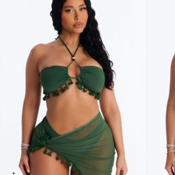 3 Piece Bikini And Cover Up