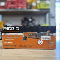  (New) Ridgid 18V SubCompact Brushless Cordless 3/8 in. Right Angle Drill (Tool Only)