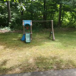 Durable Swingset With Slide