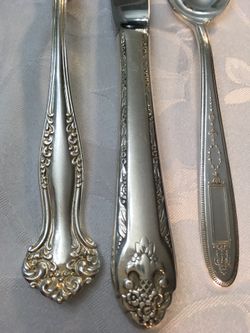 Antique Vintage Silverplate flatware Wedding Tea Party