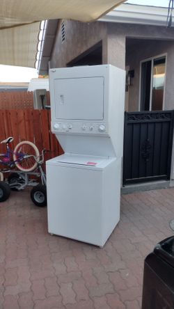 Stackable washer gas dryer