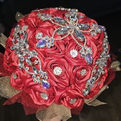 Flower Bouquet  Wuth Rhinestones