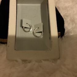 Small Sterling Silver Hoop Earrings 