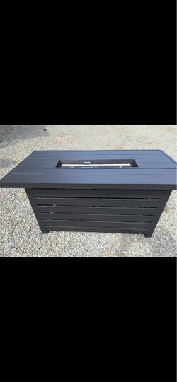 Never used propane fire pit table
