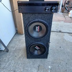 Bocinas  12 Pulgadas Y Ricividor 200w Sony 