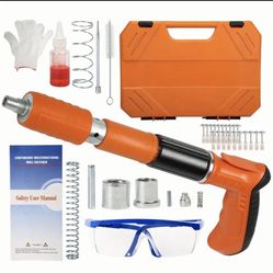 Upgraded Mini Manual Steel Nail Gun Wall Fastening Rivet Tool, Wire Slotting Device Decoration Tools Shooting Machine For Penetrate Concrete Walls, 7.