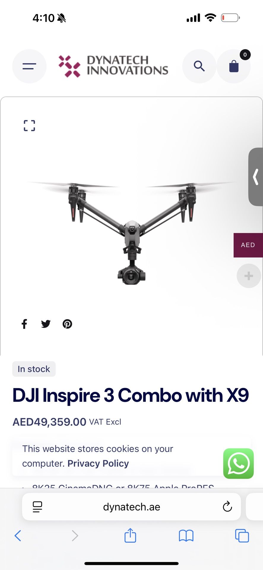 DJI INSPIRE 3 , Comes With Suit Case (NEW)