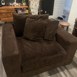 Brown Loveseat Sofa
