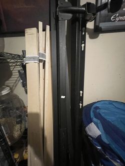 Queen size bed frame, good condition, I also have the mattress if you want it
