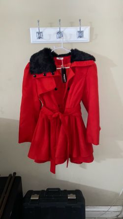 Womens large red coat from Amazon