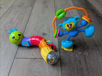 Infantino Caterpillar and Stick & Spin Monkey