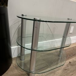 3 Tier Glass Accent Table