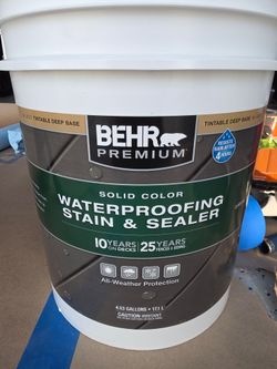 Behr Premium Solid Color Waterproofing Stain & Sealer