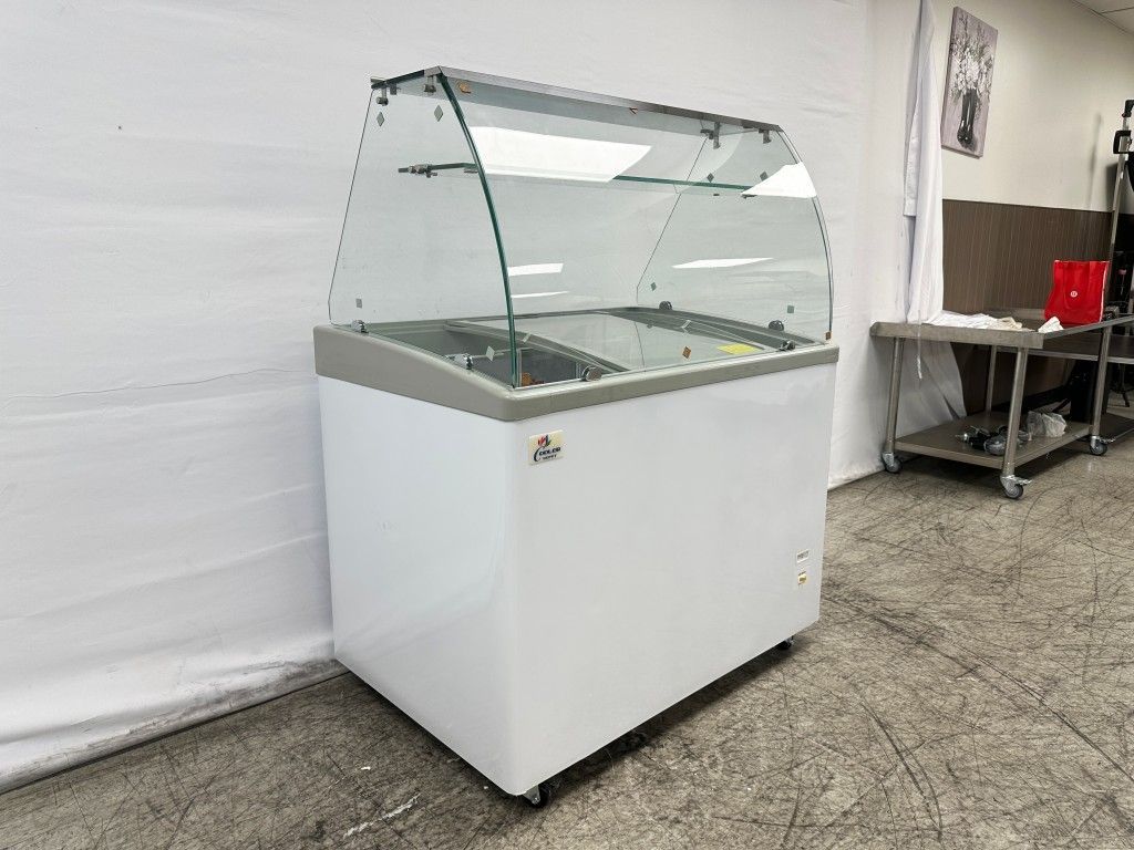 NSF 40 inch Gelato Ice Cream pan Freezer SD351S with glass