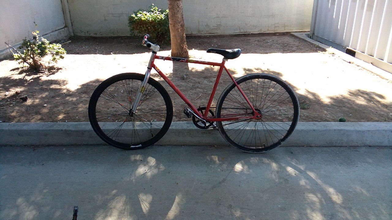 Fixie bike is in good condition