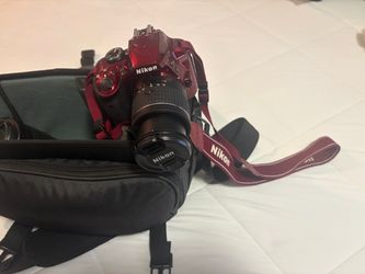 Nikon D3400 Red DSLR Camera with Lens
