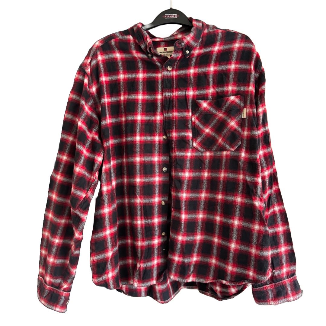 Red Plaid Woolrich Flannel XXL button up