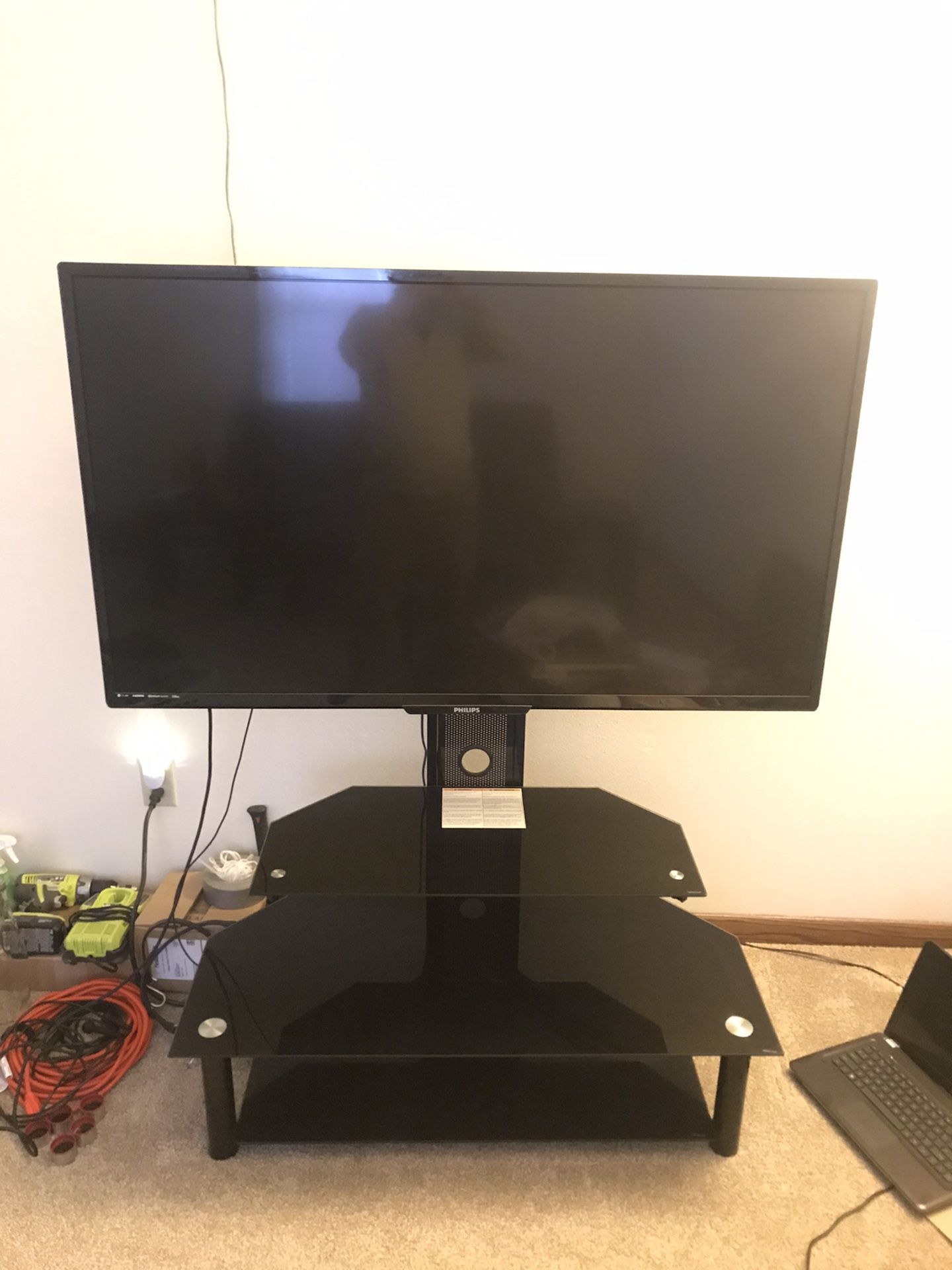 Phillips 4K Ultra TV with stand