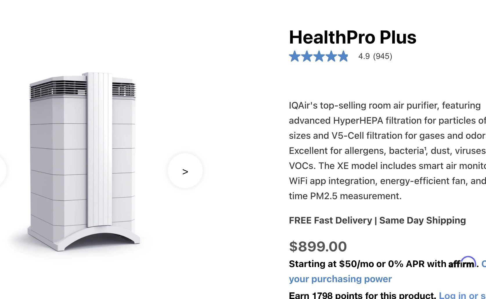 IQ Air Purifier