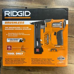 Ridgid 1-1/2in Narrow Crown Nailer **tool Only**