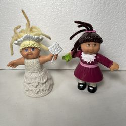 Vintage Cabbage patch doll 2 piece lot Happy meal toys