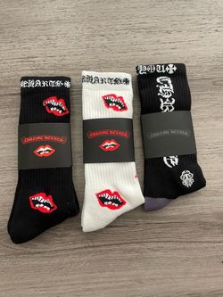Chrome heart socks