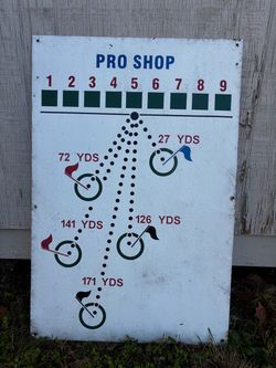 Golf sign