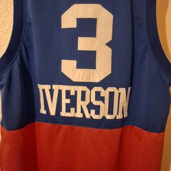 Authentic Nike Philadelphia 76ers #3 Allen Iverson Jersey In Good Condition, 10 Yr Anniversary Edition