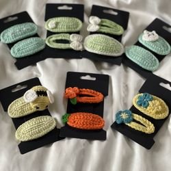 Crochet Hair Clips 