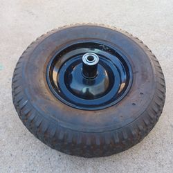 Wheelbarrow pneumatic tire.