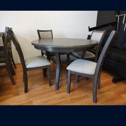 Brand New 5 Pcs Dinning Set
Round 4 Chairs
$465 + Tax
Grey Solid Wood
NOW FINANCING WITH ACIMA
FREE LOCAL DELIVERY & SET UP
ONLINE SALES & SMALL S
