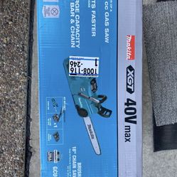 Makita Chainsaw 40v 18 Inch New
