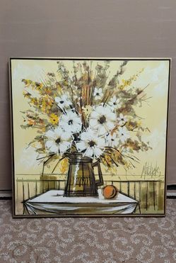 Hand Painted Designer Frame On Canvas