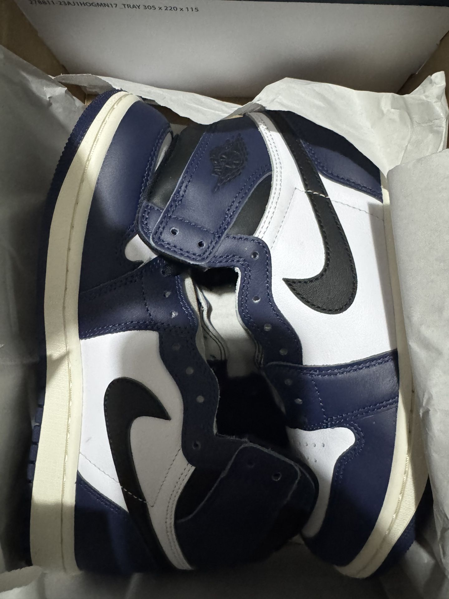 Jordan 1 Midnight Navy 7.5 W/ 6y