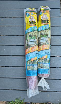 6-ft x 15-ft Harvest Red Shade Fabric. $20 each