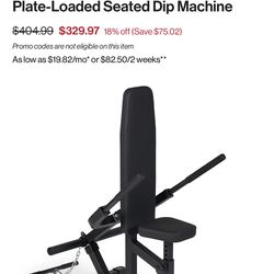 Titan Fitness Seated Dip Machine