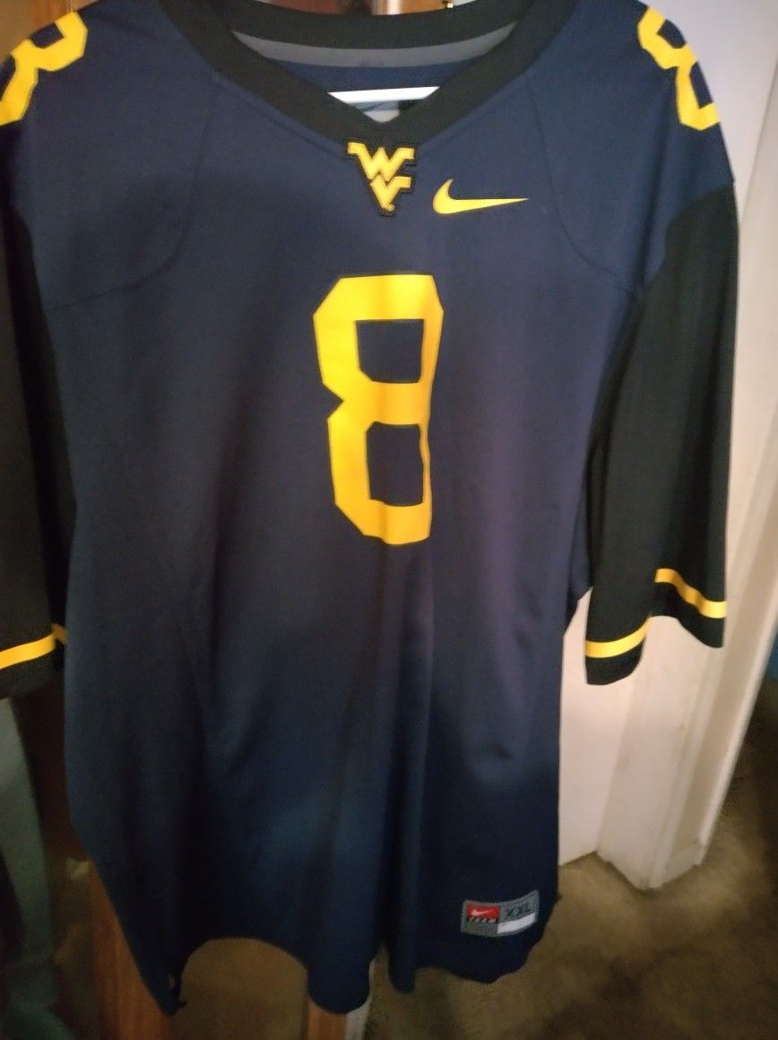 Nike #8 Wvu Football Jersey